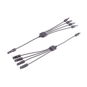 PV4 T-Adapterkabel Set, 4/1, 4mm², SW/SW, 60cm