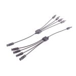 PV4 T-Adapterkabel Set, 4/1, 6mm², SW/SW, 60cm