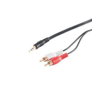 Klinkenst. 3,5mm Stereo - 2 Cinchstecker verg 1,5m