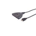 HDMI Umschalter 3x1, ABS, 4K60Hz, schwarz
