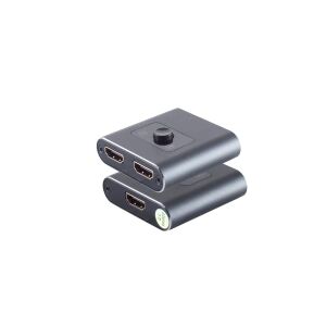 HDMI Umschalter 2x1, bidirektional, Metall, 4K60Hz