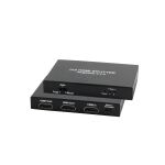 HDMI Verteiler 1x2, Metall, 4K60Hz, schwarz