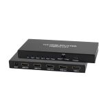 HDMI Verteiler 1x4, Metall, 4K60Hz, schwarz