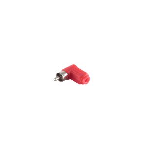 Cinchstecker, Winkel, rot