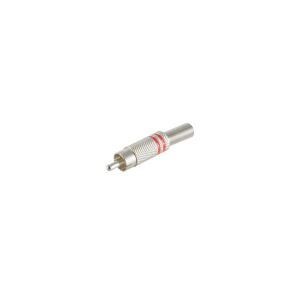 Cinchstecker Metall 6mm, rot