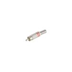 Cinchstecker Metall 6mm, rot