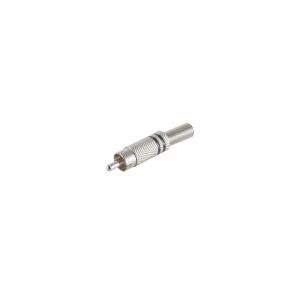 Cinchstecker Metall 6mm, schwarz