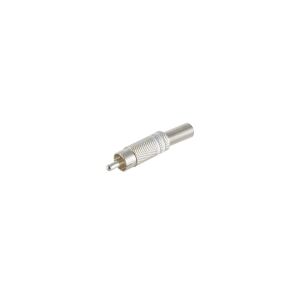 Cinchstecker Metall 6mm, weiß
