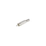 Cinchstecker Metall 6mm, weiß