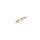 Cinchstecker Metall vergoldet, 6mm, rot