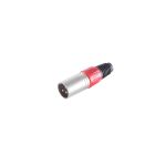 Cannon/XLR-Stecker, rot