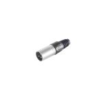 Cannon/XLR-Stecker, schwarz