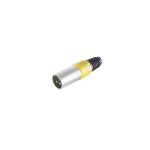 Cannon/XLR-Stecker, gelb