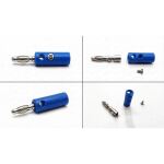 Bananenstecker, 4mm, blau