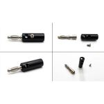 Bananenstecker, 4mm, schwarz
