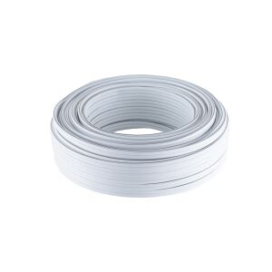 Lautsprecherkabel, 2 x 4mm², weiß, 50m