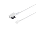 TAE-F Stecker-Western Stecker 6/4 Siemens weiß 10m