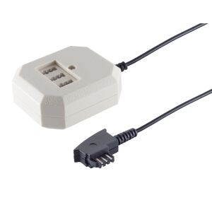 TAE F-Stecker/TAE Buchse NFN + Western-Buchse 6m