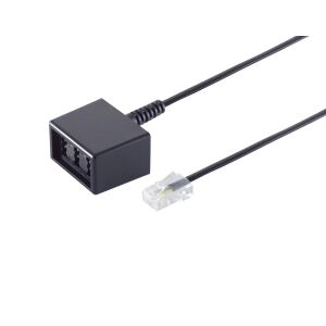 Western-Stecker 8/4 / TAE NFN-Buchse 0,15m