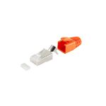 RJ-45 Modularstecker, 8P8C, STP, 23AWG, orange