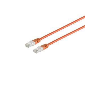 Patchkabel Cat. 5E, SF/UTP, orange, 1m