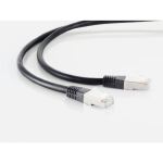 Patchkabel Cat. 5E, SF/UTP, schwarz, 25m