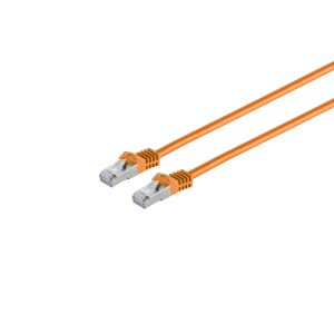 RJ45 Patchkabel m. CAT 7 Rohkabel PIMF orange 10m