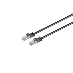 RJ45 Patchkabel m. CAT 7 Rohkabel PIMF schw 10m