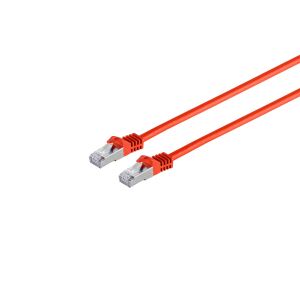 RJ45 Patchkabel m. CAT 7 Rohkabel PIMF rot 50m