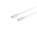 HDMI Kabel, 4K, verg., weiß, 1,5m