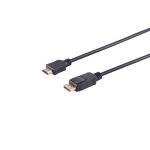 DisplayPort 1.2 Adapterkabel, HDMI-A, 4K, 1m