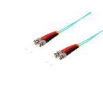 Duplex Patchkabel ST/ST 50/125µ OM3 aqua 1,0m