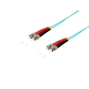 Duplex Patchkabel ST/ST 50/125µ OM3 aqua 2,0m
