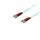 Duplex Patchkabel ST/ST 50/125µ OM3 aqua 3,0m