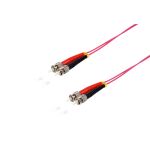 Duplex Patchkabel ST/ST 50/125µ, OM4 violett, 5,0m