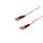 Duplex Patchkabel ST/ST 50/125µ, OM4 violett, 15m