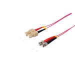 Duplex Patchkabel SC/ST 50/125µ, OM4 violett, 5,0m
