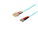 Duplex Patchkabel SC/ST 50/125µ OM3 aqua 3,0m