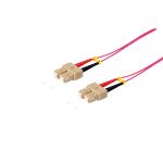 Duplex Patchkabel SC/SC 50/125µ, OM4 violett, 5,0m