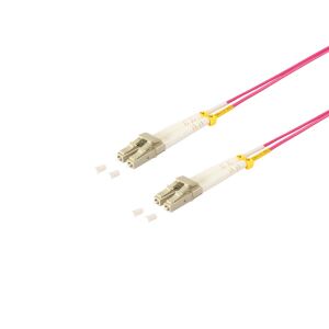Duplex Patchkabel LC/LC 50/125µ, OM4 violett, 5,0m
