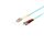 Duplex Patchkabel LC/ST 50/125µ OM3 aqua 3,0m