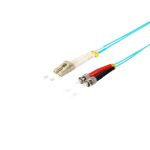 Duplex Patchkabel LC/ST 50/125µ OM3 aqua 5,0m