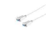 Null-Modem-Kabel 2x9-pol. Sub-D-Buchse 1,8m