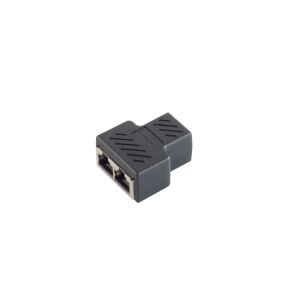 RJ-45 Y-Splitter, STP, PVC, schwarz