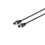 Patchkabel CAT 8.1 F/FTP LSZH schwarz 0,25m