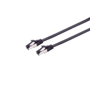 Patchkabel Cat. 8.1 flach TPE schwarz 10m