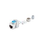 RJ-45 Keystone, werkzeuglos, STP, Cat. 8.1