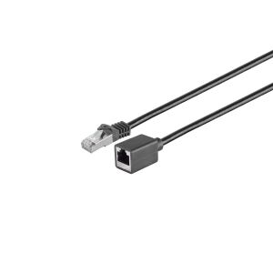 RJ45 Verlängerung, Cat. 7, LSZH, schwarz, 3m