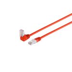 Patchkabel cat 6 S/FTP PIMF 90°-gerade rot 0,5m
