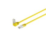 Patchkabel cat 6 S/FTP PIMF 90°-gerade gelb 1,0m
